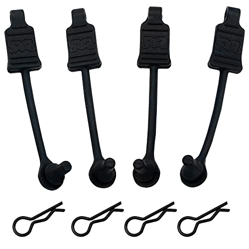 4Pack Rubber Body Clip Retainer Pull Tabs#AR390165 Compatible with Arrma 3S 4S Mega550 Vorteks Senton Granite Big Rock Typhon Outcast 1/10 RC Car