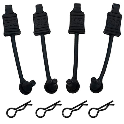 4Pack Rubber Body Clip Retainer Pull Tabs#AR390165 Compatible with Arrma 3S 4S Mega550 Vorteks Senton Granite Big Rock Typhon Outcast 1/10 RC Car