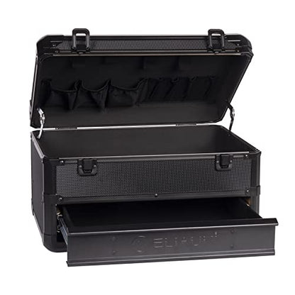 E ELIAUK Tool Box Tool Organizer Storage Cabinet Carry Case Toolbox with Drawers - color: Black