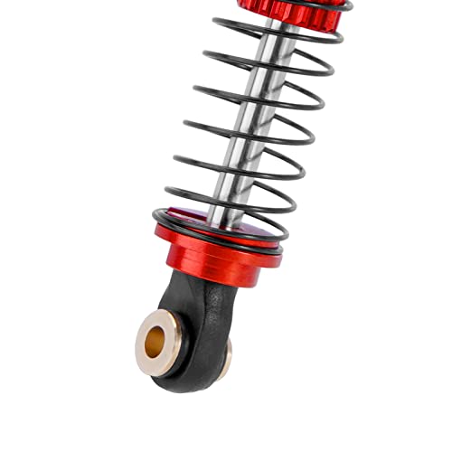 INJORA 59MM Threaded Oil Shock for 1/18 RC Redcat Ascent18 Upgrade(Red) - color: Red