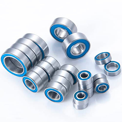24Pcs Sealed Steel Complete Bearing for Team Associated RC10 B6.1 | 1/10 RC Crawler Car
