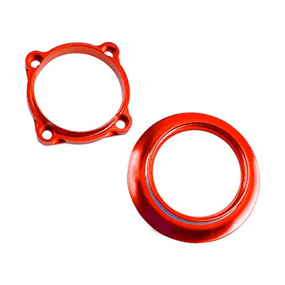 ShareGoo Metal Cooling Fan Cover Air Inlet Channel for 25mm x 25mm ESC Cooling Fan Heatsink Fit 1/8 1/10 1/12 1/16 RC Car ESC,Mounting Hole Distance 20mm (Red) - color: Red
