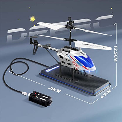DEERC Remote Control Helicopter, 3.5 CH Altitude Hold RC Helicopters w/Gyro for Beginner, 2 Shells LED Light One Key Take Off/Landing, 2.4GHz Aircraft Indoor Flying Toy for Kids Boys Girls