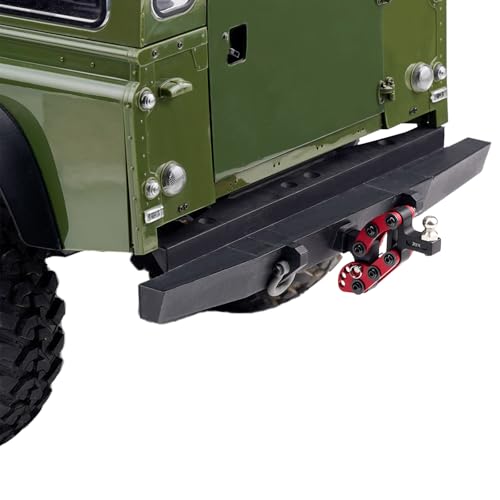 DJX 1/10 RC Trailer Hitch Adjustable Tow Hook Hitch Receiver for Axial 90046 SCX10 TRX4 Redcat Gen7 Gen8 Etc 1/10 RC Crawler Car Upgrade Accessories (Red) - color: Red
