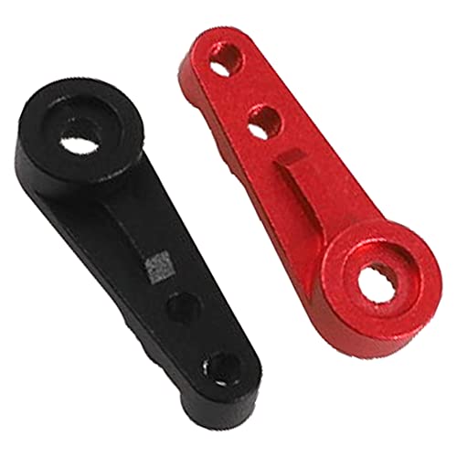 2Pack Vgoohobby Aluminum Alloy 25T Servo Horn 25Teeth Servo Saver Steering Arm for Standard Servo Motors Compatible with Traxxas TRX4 Axial SCX10 Tamiya 1/10 RC Crawler Car