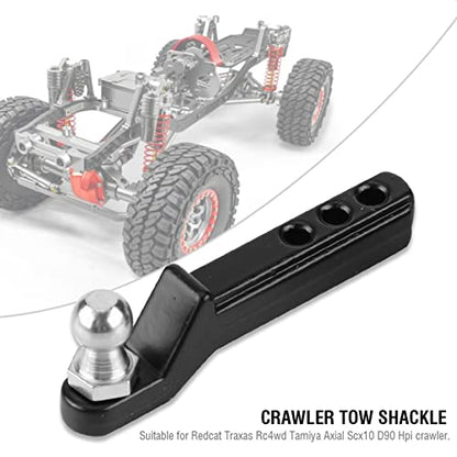 RC Car Tow Hook, Metal Tow Shackle Hook for Remote Control Axial Scx10 D90 Crawler Cars Hitch Trailer Model Parts