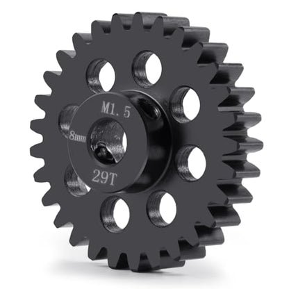 Mod 1.5 8mm Motor Gears 29T Steel Pinion Gear for 1:5 X Maxx 6S/8S | XRT 1/6 8S Monster 4WD 1/10 E-REVO Truck Upgrades - size: 29T