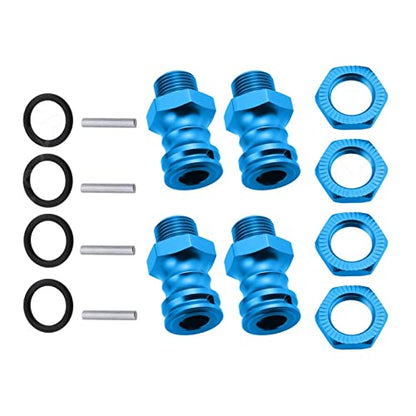 4Pcs 17mm to 23mm Wheel Adapter Conversion Extension, Blue - color: Blue