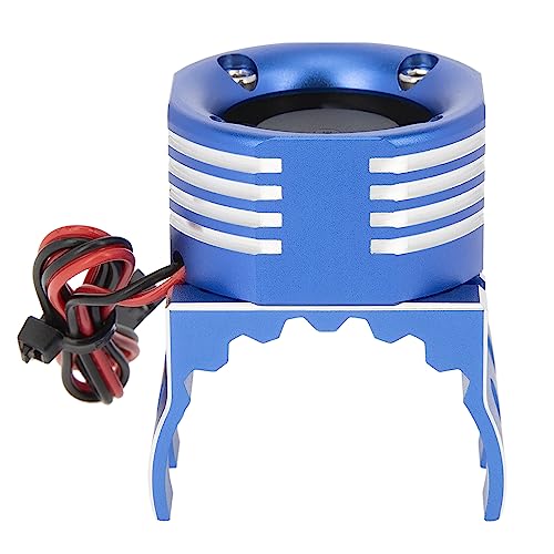 DKKY RC Motor Cooling Fan Heatsink 21000RPM 36mm for Traxxas TRX4 TRX6 Axial SCX10 540 550 1406 1410 1415 1412 Motor (Blue) - style: Blue