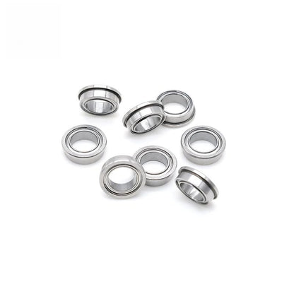 10pcs FR168ZZ Miniature Flanged Ball Bearing 6.35x9.525x3.175mm ABEC-7 Chrome Steel 1/4x3/8x1/8 Inch Double Metal Shielded - size: FR168ZZ 6.35x9.525x3.175