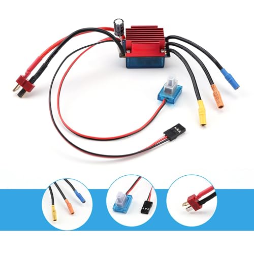 RC 35A Brushless ESC, Sensorless Brushless Motor Brushless Electric Speed Controller for 1/16 1/18 RC Car Truck Accessory