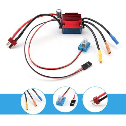 RC 35A Brushless ESC, Sensorless Brushless Motor Brushless Electric Speed Controller for 1/16 1/18 RC Car Truck Accessory