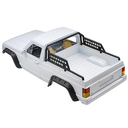 1/10 RC Crawler Hard Body Shell Kit - 313mm Wheelbase Cherokee Body for Axial SCX10, SCX10 II 90046, 90047 & TRX4 Kits (Pickup-White) - color: Pickup-white
