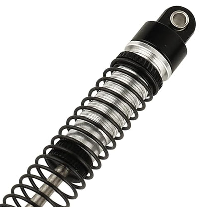 53mm 59mm 66mm 78mm Aluminum Long Threaded Shocks Absorbers Oil Damper for 1/18 RC Crawler TRX4M KUpgrade Parts (66mm-black) - color: 66mm-black