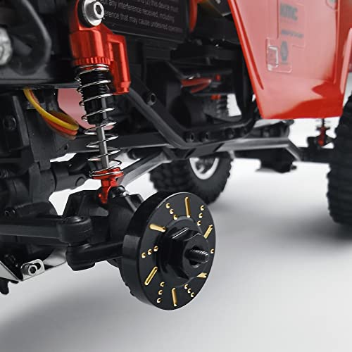 RC-Hub 4Pcs Black Wheel Weights Hex Adapter Brass Wheel Hub Extended for 1/24 Axial SCX24 AXI90081 AXI00001 AXI00002 AXI00005 AXI00006 RC Crawler Car - color: Adapter Weight