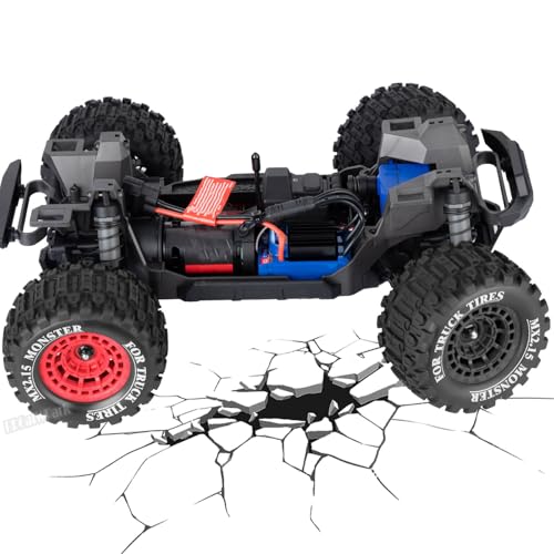 12mm Hex RC Wheel Tires for 1/16 Mini Maxx & Mini XRT,HSP 94186,E-Revo,L0 S1 1/18 Mini LMT RC Crawler Car Truck,RC Drift Wheels,Mini RC Truck Tires 4PCS,Red - color: Red - (12mm Hex Rc Wheel Tires)