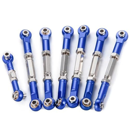 RC Repair Parts Compatible with Slash 2wd for Stampede for Hoss for Rustler Turnbuckles Camber Linkage Steering Link Rod Ends Adjustable 1/10 RC Car
