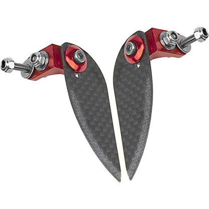 Adjustable Carbon Fiber Turn Fins 65mmx25mm RC Water Knife Compatible with 70-85cm(27.5"-33.4") Electric Nitro Power Remote Control Boats