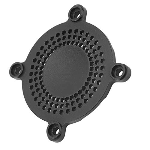 RC Fan Cover 50mm Aluminum Alloy CNC Machining ESC Cooling Fan Cover, Lightweight Protective Cover for RC Car ESC with Enhanced Heat Dissipation and Rugged Design (Black) - color: Black