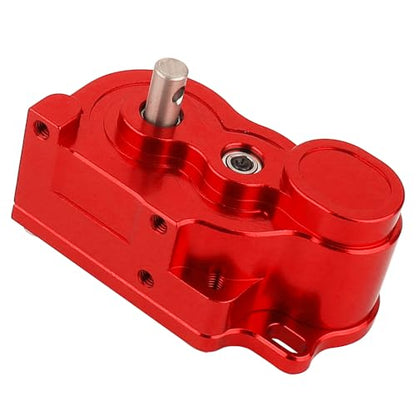 Ultra Light LCG Metal Transmission Low Speed Gearbox with Motor Gear for 1/10 RC Crawler SCX10 TRX4 TRX-4 RC4WD Capra Upgrade Part (red) - color: red