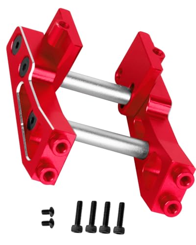 RC Aluminum Adjustable Wing Mount Upgrades Part for 1/14 Typhon Grom 223S (ARA2306,ARA2306s,ARA2106) RC Car,Adjustable Wing Mount Hops Up,Red - color: Red-(upgrades Part）