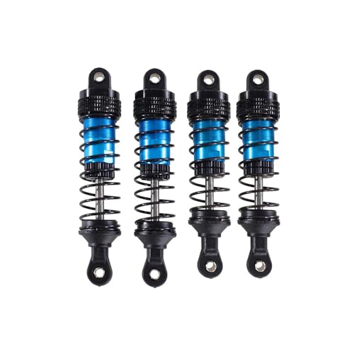 4PCs Upgraded Shock Absorbers Front ＆ Rear Hydraulic Shock Absorbers for MJX Hyper Go SCY Wltoys H16BM H14BM 14301 14302 14303 1/12 1/14 1/16 RC Car Upgrade Parts (77mm 80mm Blue) - color: 77mm 80mm Blue