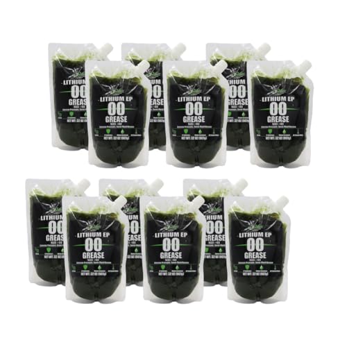 Lithium EP00 Grease, 32 oz EZ Squeeze Pouch (12 pk) | Used for Disc Mowers, Gear Boxes, Auger and Mixer Drives, Cutter Bars, and more, Made in USA - size: EP00 (12)