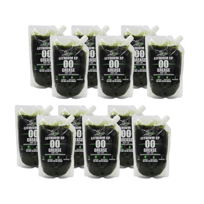 Lithium EP00 Grease, 32 oz EZ Squeeze Pouch (12 pk) | Used for Disc Mowers, Gear Boxes, Auger and Mixer Drives, Cutter Bars, and more, Made in USA - size: EP00 (12)