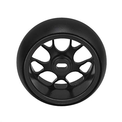 Lovermusic 4pcs 25x11MM RC 1:28 Drift Tires Black Mesh Wheel Hub Replacement for WL 1/28 K969 K989 P929 Upgrade Parts