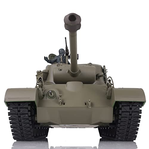 TOUCAN RC HOBBY US in Stock 2.4Ghz Henglong 1/16 Scale 7.0 Plastic Ver M26 Pershing RTR RC Tank Model 3838 BB Airsoft that Shooting BB Bullets - color: Standard