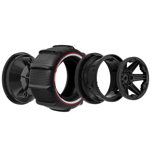 GOUPRC 12mm Hex RC Wheel Paddle Tires, 3.37 * 2.11 Inches 4PCS Off-Road Desert Beach Snow Sand Tires Kit Accessories for 1/14 1/16 RC Car Crawler Buggy Monster Truck