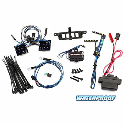 Traxxas TRA8898 - LED light set, complete with power supply (contains headlights, tail lights, roof lights, and distribution block) (fits TRA8811 or TRA8825 body)