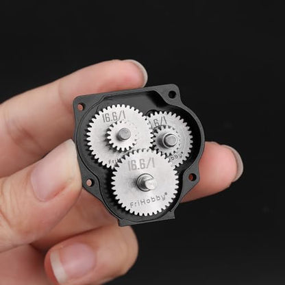 16.6:1 Stainless Steel Transmission Gear for TRX4M Stock Overdrive Gears Pinion Set Replacement 1/18 RC Crawler Truck - size: 16.6:1