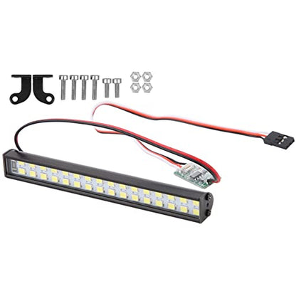 Pilipane 32pcs Lamp Beads RC Car Roof Lamp, RC Crawler Light Bar Roof Lamp Kit and Universal LED Light Bar Accessory Model car Parts, LED Light Bar Kit （ 3.9 x 0.5 x 0.5in）