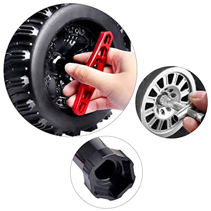 Hobbypark 17mm Wheel Hex Hubs Wrench RC Wheel Wrench Spanner Repair Tools for 1:8 1/10 Scale RC Car Truck Off Road Buggy Rock Crawler Touring Drift