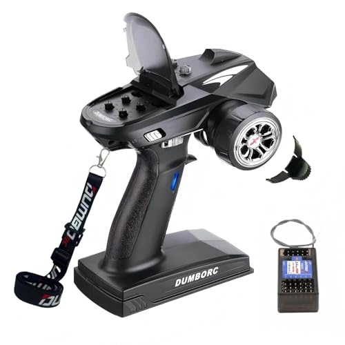 Dumborc X6 Rc Radio Transmitter with P6DCG Receiver Built in Gyro and Lights Control System for Rc Off-Road Vehicle Remote Cotrol Cars Boats Models