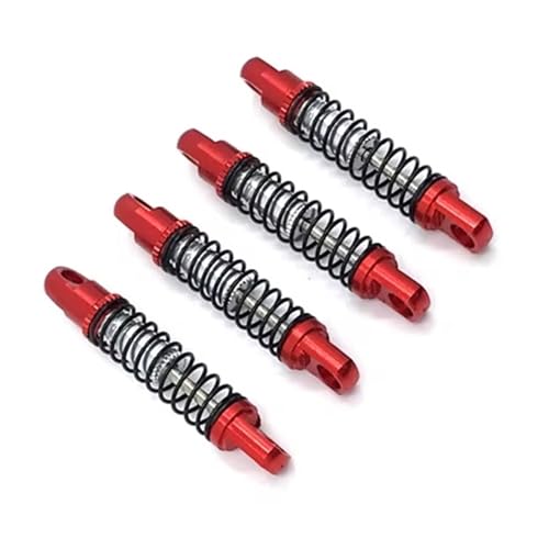 Compatible With For Jimny 1/16 RC Car Parts Metal Upgrade Modified Front And Rear For Spring Shock Absorbers RC Assortment(Red) - color: Red