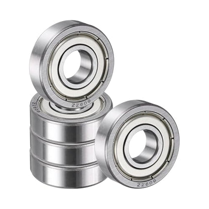 uxcell 5 Pack 609 ZZ Deep Groove Ball Bearings, 9x24x7mm Chrome Steel Double Shield Bearing for Electric Motor, Home Appliances, Garden Machinery, (ABEC5) - size: 609 ZZ