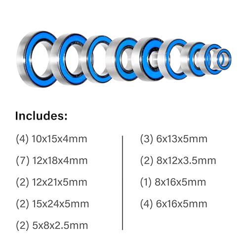 for Traxxas Maxx 4S (V1 and V2) 89086-4 - (27 Pcs Bearing Kit)