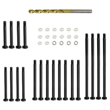 Hardened Steel Front Rear Suspension Arm PIN 7740 7741 7742 for 1/5 X-MAXX 6S 8S 1/6 XRT RC Car Upgrades（Black）