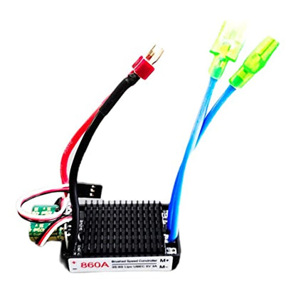 kowaku Waterproof RC ESC 860A 12V-24V Brush ESC for RC Car, T
