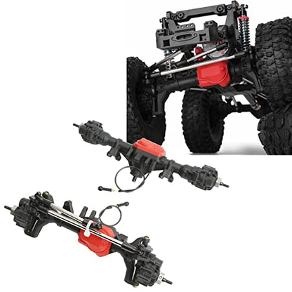 RC Car Axles, Rustproof 2 Pcs 45° Steering Angle Front Rear Portal Axle Assembly Sturdy for Traxxas 1/10 RC Crawler Car