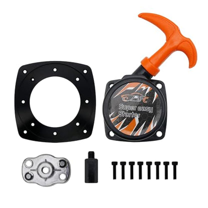 Super Easy Pull Starter for Zenoah Chongyang 23CC 26CC 29CC Rovan 23-30.5CC Engine (Yellow) - color: Orange