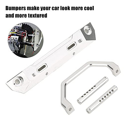 RC Aluminum Alloy Front Bumper for RGT 1/10 Truck, Front Anti - Collision Bar, Lightweight Durable Upgrade Part, Compatible with EX86100 Off - Road Rock Cruiser (Silver R86025S) - color: Silver R86025s
