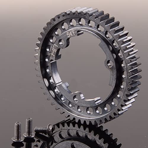 6448 54T 1 Mod Hardened Steel Spur Gear for Traxxas 1/10 E-Revo 2.0 VXL 1/5 X-Maxx Maxx 1/7 XO-1 (54T) - color: 54T