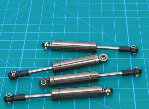 Alloy front rear built in spring shock absorber damper upgrade parts for 1/18 Axial UTB18 Capra trail buggy crawlers,Replace of # AXI213004 AXI213000(Titanium)