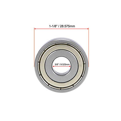 uxcell 1614ZZ Deep Groove Ball Bearing 3/8-inchx1-1/8-inchx3/8-inch Shielded Z2 Lever Bearings 10pcs - size: 3/8"x1-1/8"x3/8"