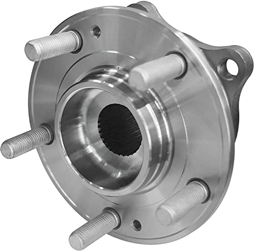 Detroit Axle - 2.4L Front 2pc Wheel Bearing Hub Kit for 15-18 | Hyundai Sonata, Wheel Bearing & Hub Passenger Side CV Axle 2015-2018 [Vin Code F, Automatic Transmission] Replacement - size: 2WX4200131/Pair