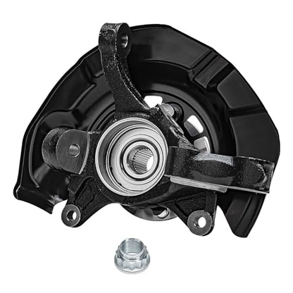 Detroit Axle - FWD Front Knuckle Hub Assemblies for 04-10 Toyota Sienna | 2 Steering Knuckles & Wheel Bearings Hubs Assembly Replacement 2004 2005 2006 2007 2008 2009 2010 - size: KA698424_KA698425/Kit