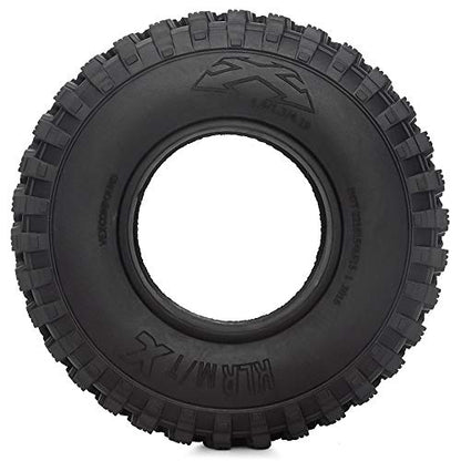 INJORA RC Tires 1.9inch 4Pcs RC Rubber Tyre Set Wheel Tires for 1:10 RC Crawler Axial SCX10 SCX10 III AXI03007 D90 TF2 MST Tamiya - size: 105mm